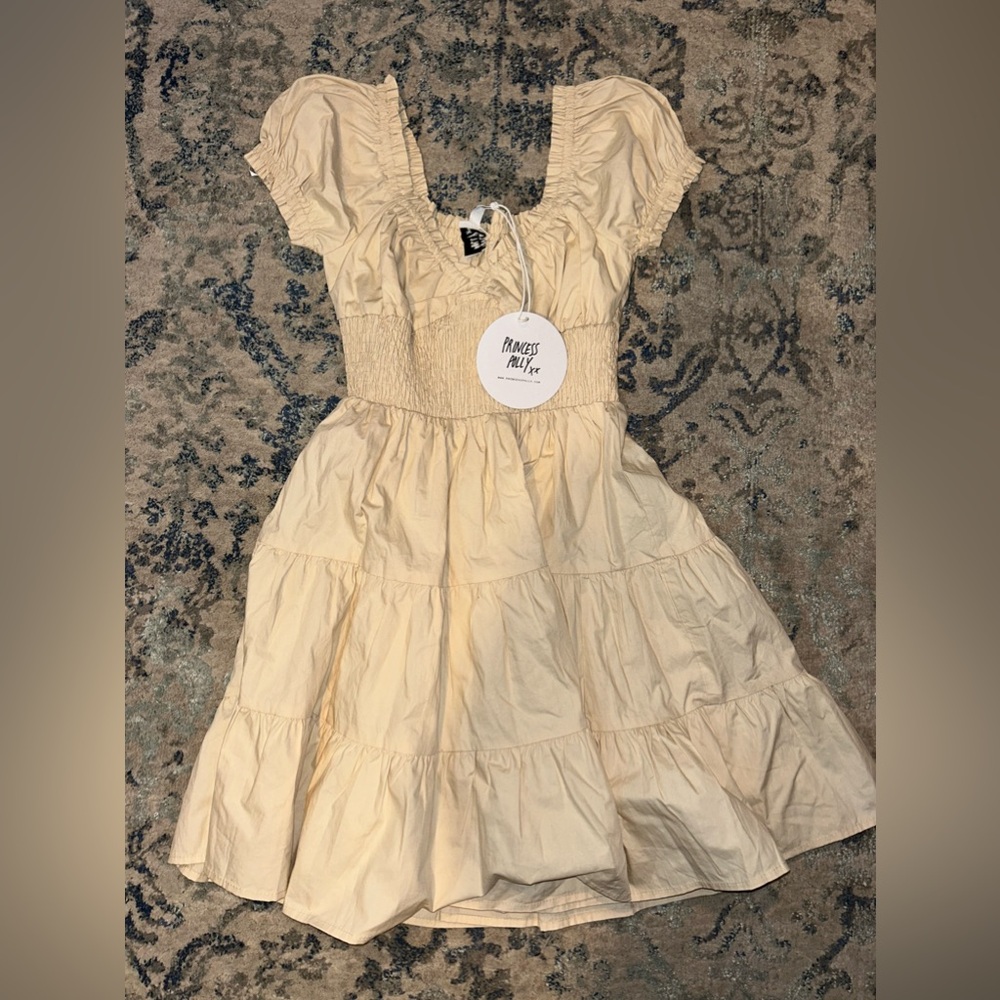 beige princess polly dress